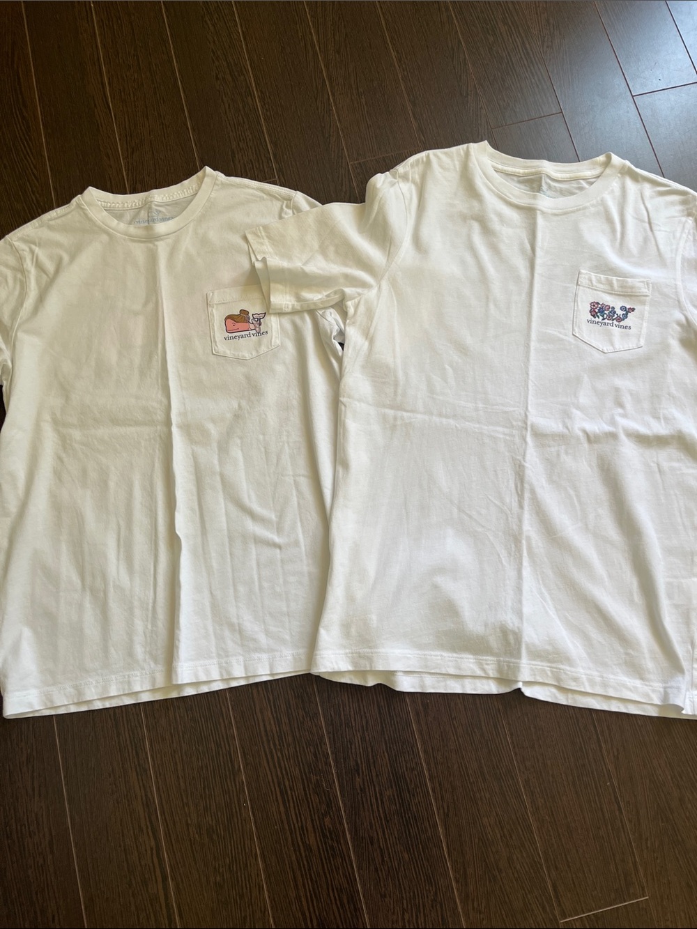 White Pocket Graphic Tee - Pair